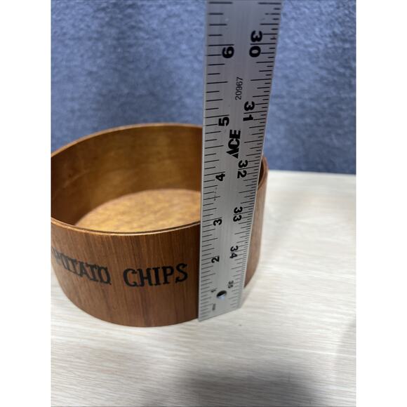 Vintage Rossini Mid Century Modern Set 3 Hand Made Wood Nesting Snack Bowls Teak - Picture 7 of 11